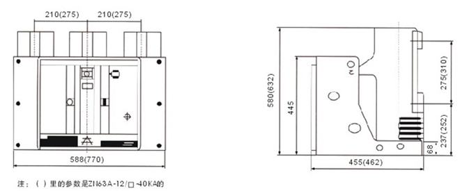 ZN63A-12(VS1)戶內交流高壓真空斷路器